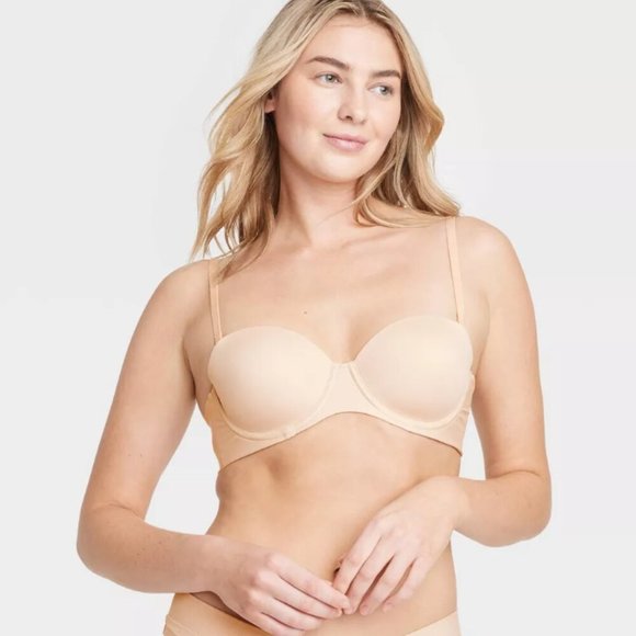 Auden Strapless Bra in Nude 34A - Picture 3 of 9